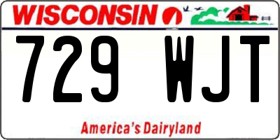 WI license plate 729WJT