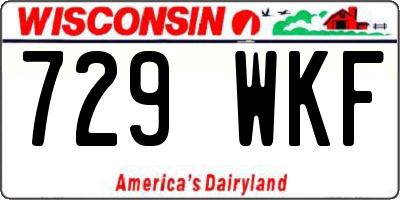 WI license plate 729WKF