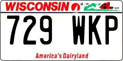 WI license plate 729WKP