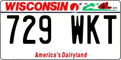 WI license plate 729WKT
