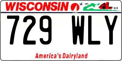 WI license plate 729WLY
