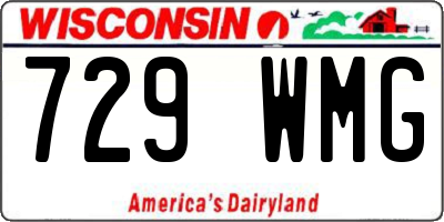 WI license plate 729WMG