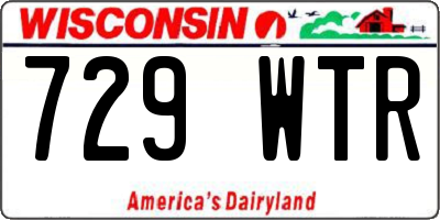 WI license plate 729WTR