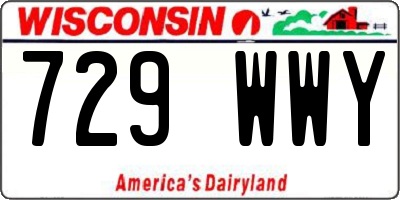 WI license plate 729WWY
