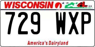 WI license plate 729WXP