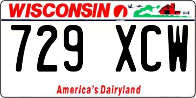 WI license plate 729XCW