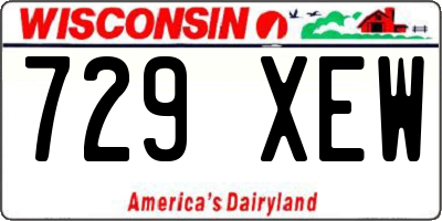 WI license plate 729XEW
