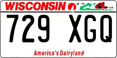 WI license plate 729XGQ