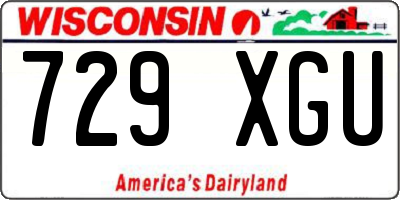 WI license plate 729XGU