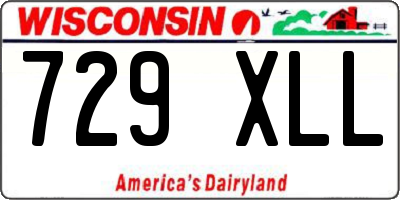 WI license plate 729XLL