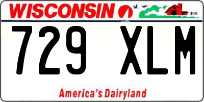 WI license plate 729XLM