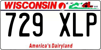 WI license plate 729XLP