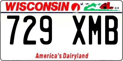 WI license plate 729XMB