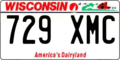 WI license plate 729XMC