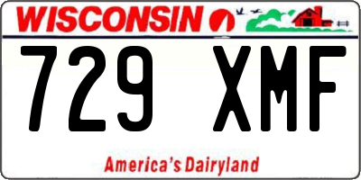 WI license plate 729XMF