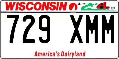 WI license plate 729XMM