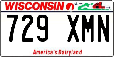 WI license plate 729XMN