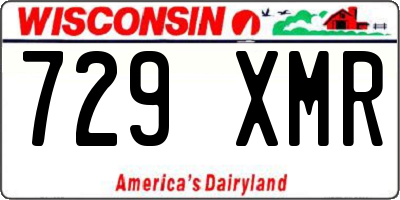 WI license plate 729XMR