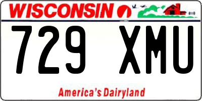 WI license plate 729XMU