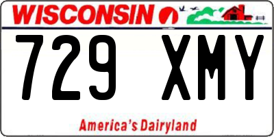 WI license plate 729XMY