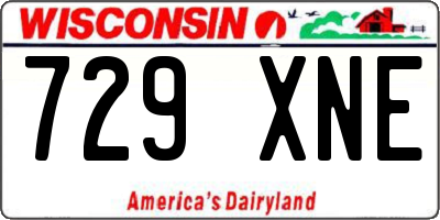 WI license plate 729XNE