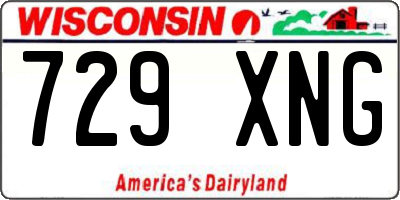 WI license plate 729XNG