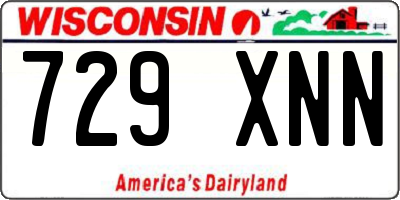 WI license plate 729XNN