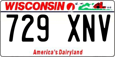 WI license plate 729XNV