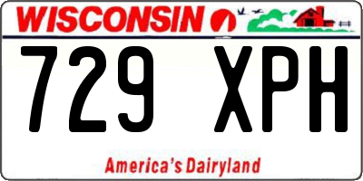 WI license plate 729XPH