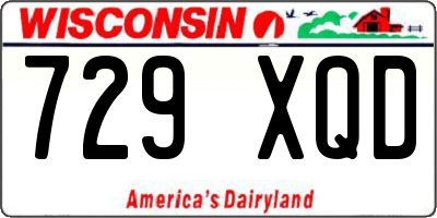 WI license plate 729XQD