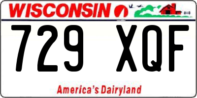 WI license plate 729XQF
