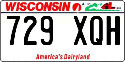 WI license plate 729XQH