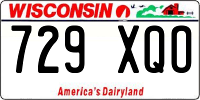 WI license plate 729XQO
