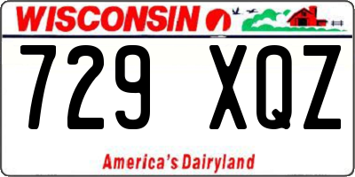 WI license plate 729XQZ