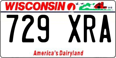 WI license plate 729XRA