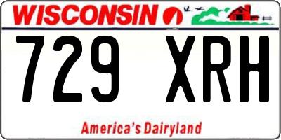 WI license plate 729XRH