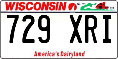 WI license plate 729XRI