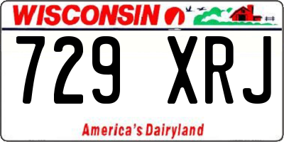 WI license plate 729XRJ
