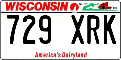 WI license plate 729XRK