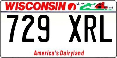 WI license plate 729XRL