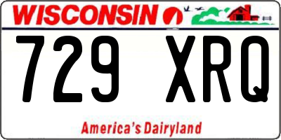 WI license plate 729XRQ