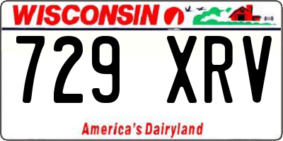 WI license plate 729XRV