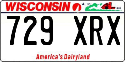 WI license plate 729XRX