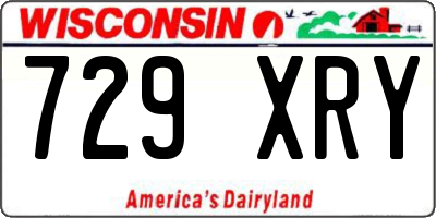 WI license plate 729XRY