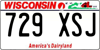 WI license plate 729XSJ