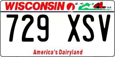 WI license plate 729XSV