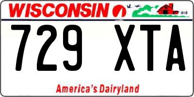 WI license plate 729XTA