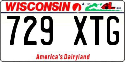 WI license plate 729XTG