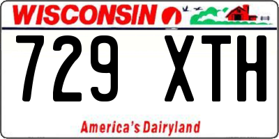 WI license plate 729XTH