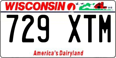 WI license plate 729XTM